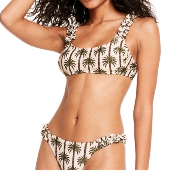 NWOT Agua Bendita X Target Palm Tree 2 Piece Bikini Set XL - Picture 1 of 6